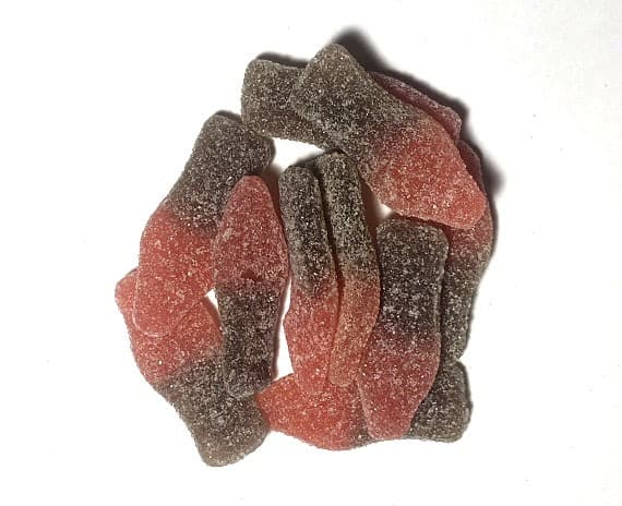 20mg THC Gummies - Cherry Coke Bottles