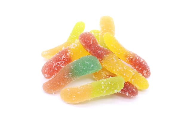 8 x 50mg THC Gummies - Sour Neon Worms