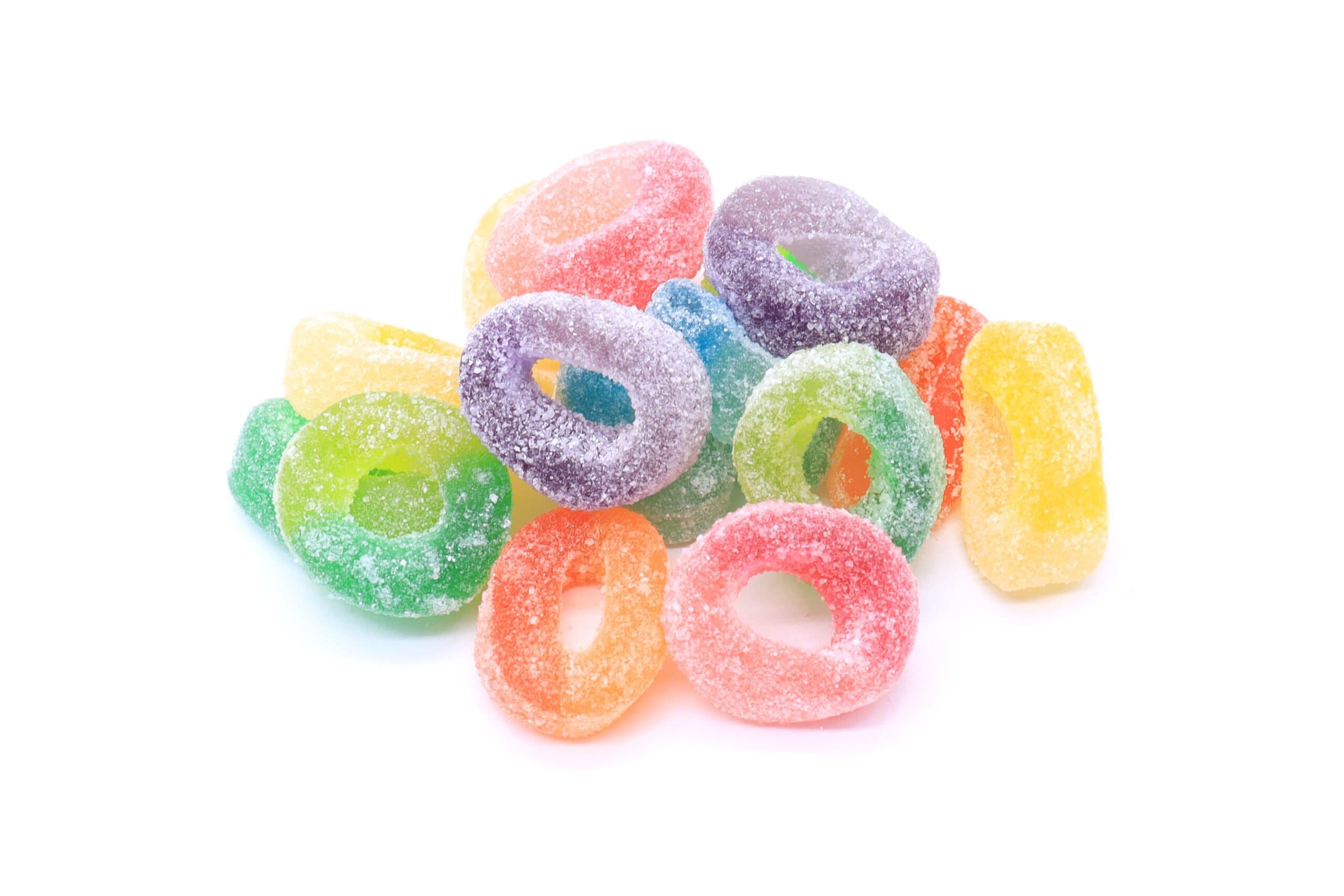 100mg THC Gummies - Sour Pucker Rings