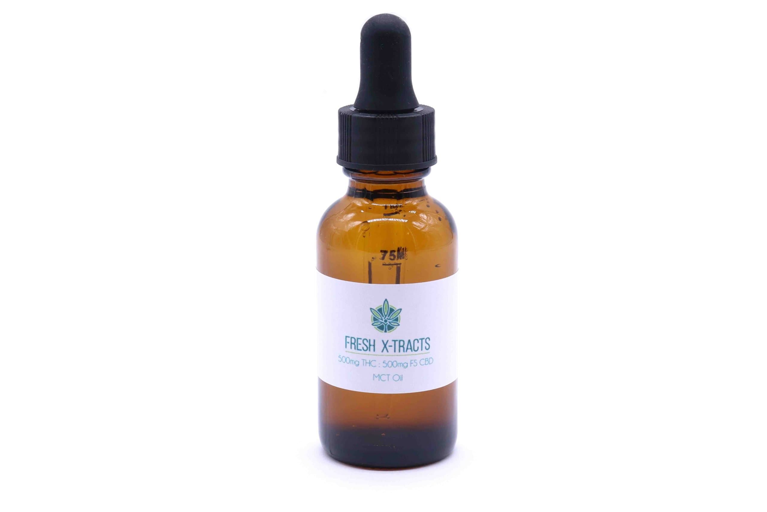 500mg THC : 500mg CBD Tincture (30ml)