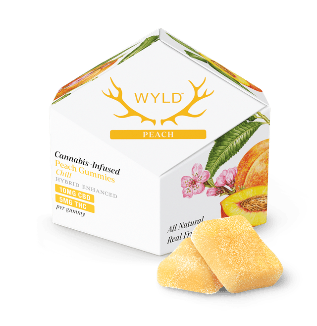 10mg CBD:5mg THC - WYLD Peach Gummies