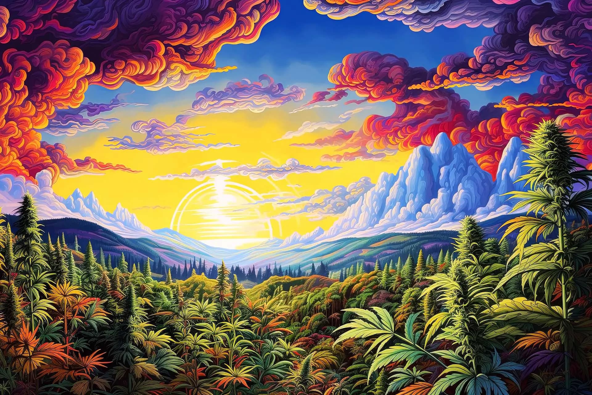 The Best Landscapes to Enjoy With Weed