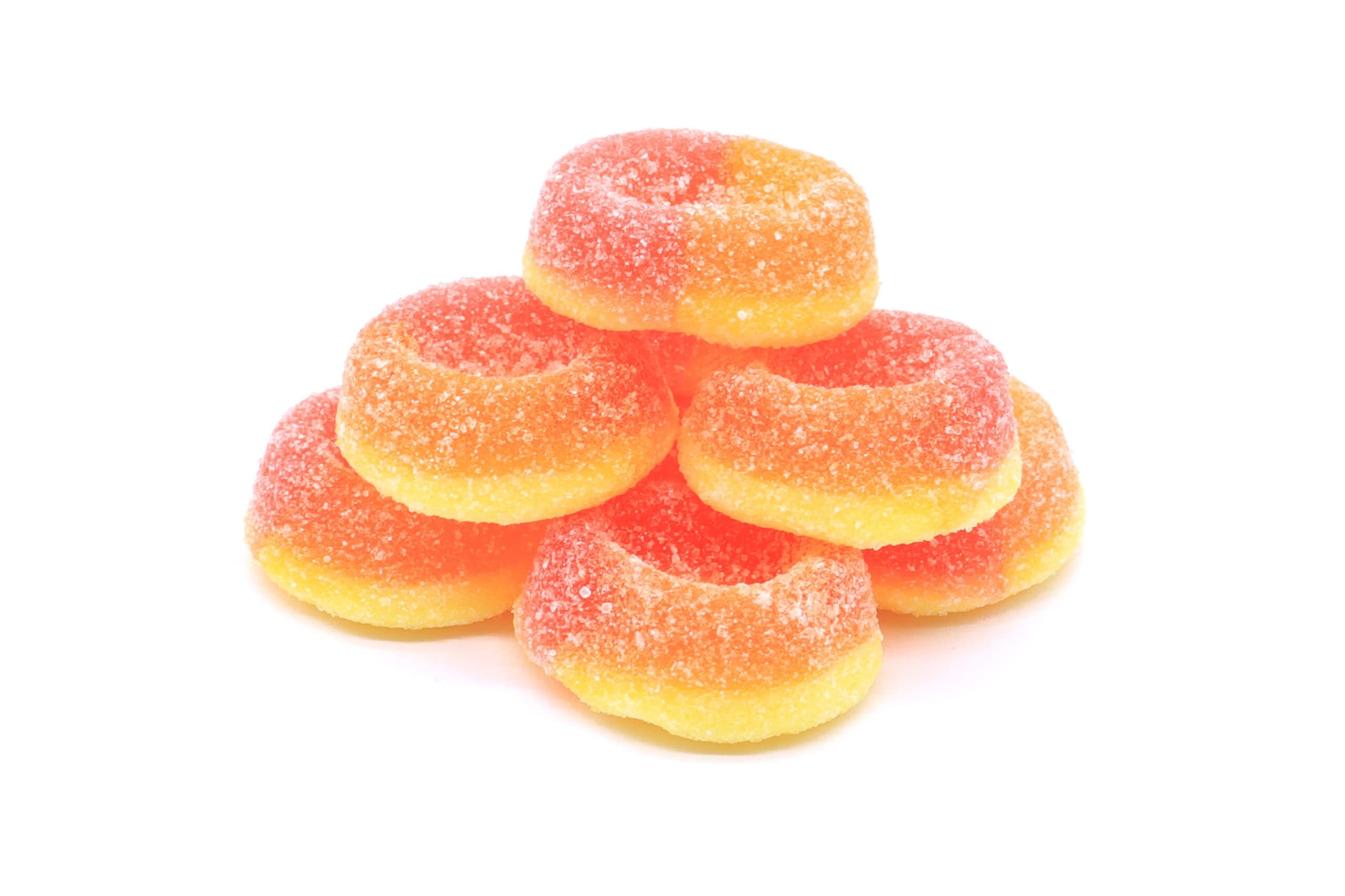 125mg THC Gummies - Mini Peach Rings
