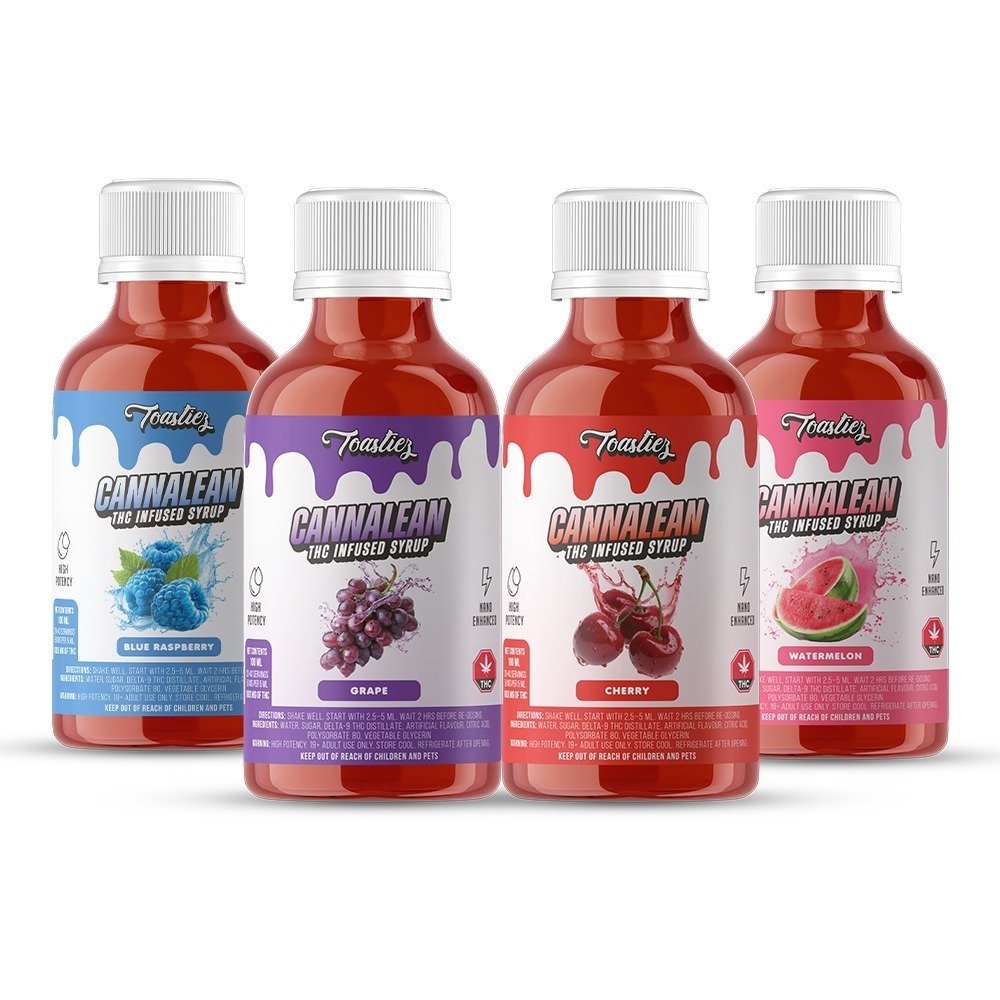 Toastiez - Cannalean THC Syrup - 1000mg THC