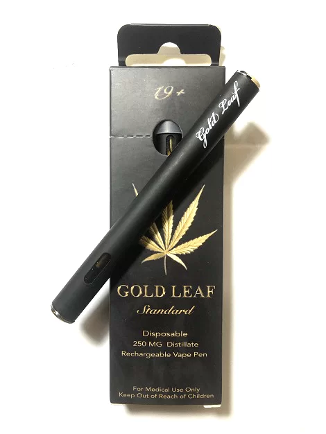 Gold Leaf Disposable Shatter Vape Pen (250mg THC) Cotton Candy